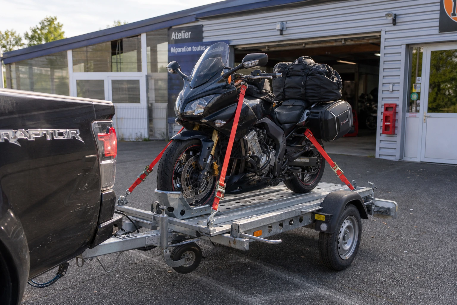 Transporter une moto : remorque, fourgon ou transporteur ?