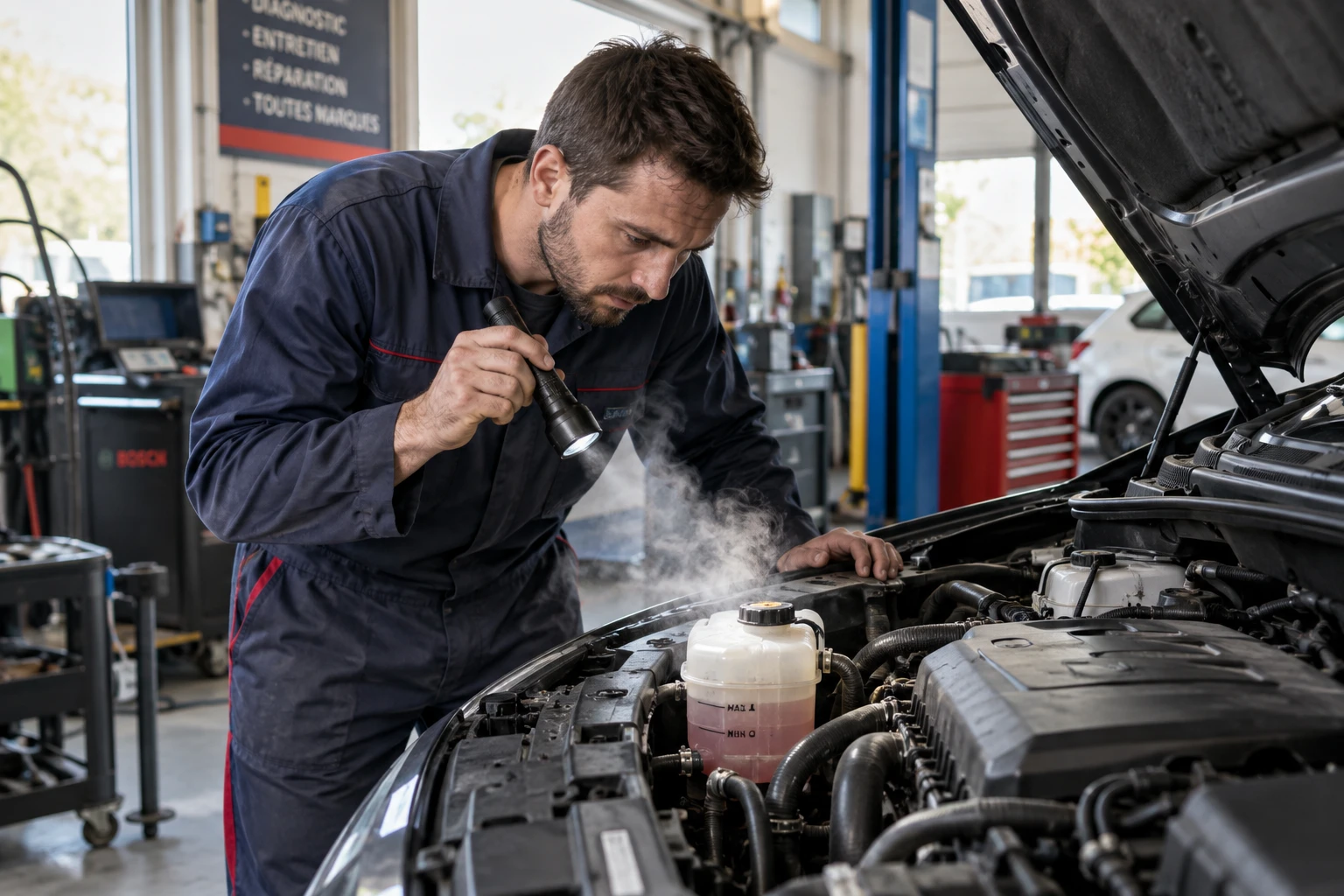 Moteur qui surchauffe : causes, signes et bons réflexes